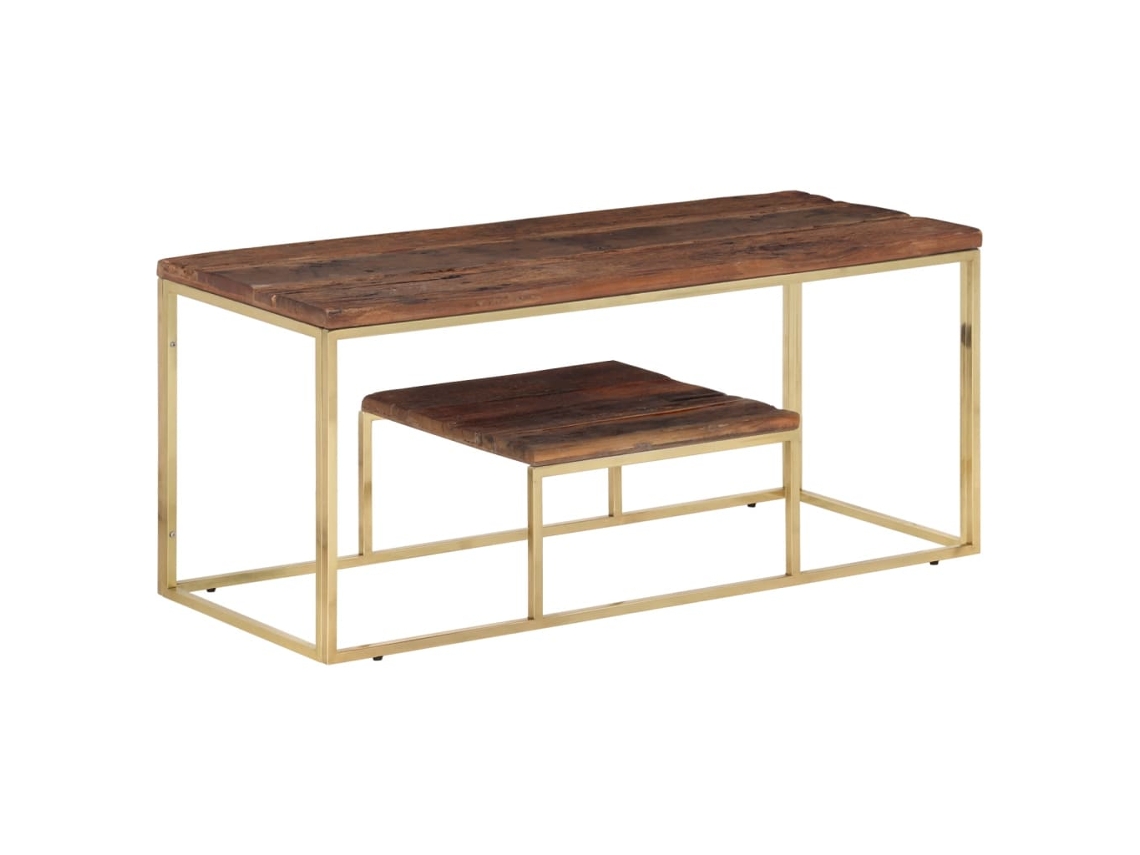 Coffee Table, Coffee Tables Vidaxl Ouro Aço Inoxidável (n/a)
