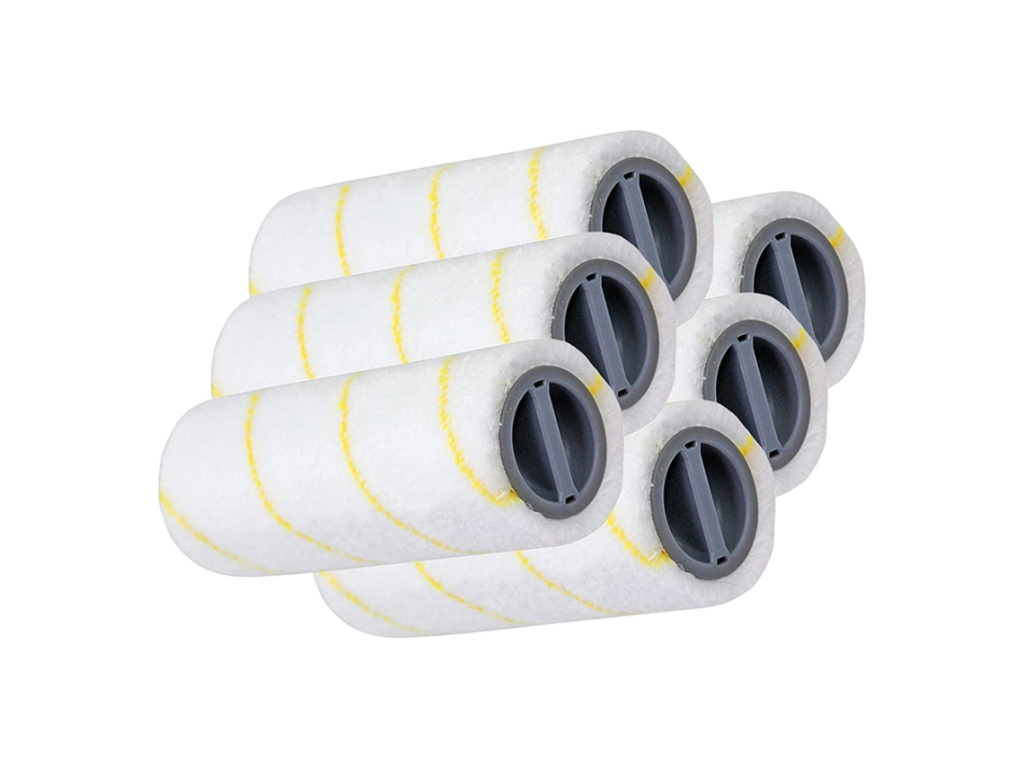 Escova principal do rolo do limpador da vassoura do assoalho duro para karcher fc3 fc5 vácuo sem fio, 3 pares