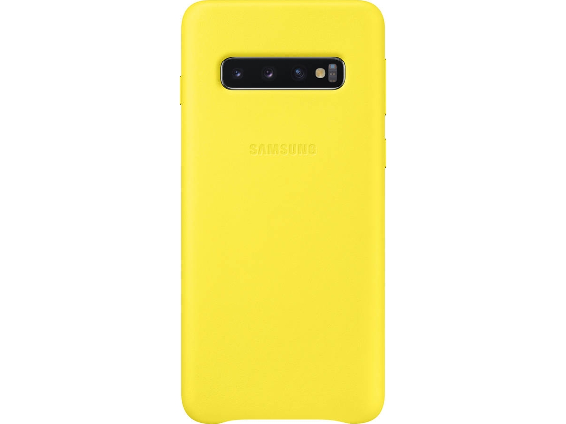 Capa SAMSUNG Galaxy S10 Leather Cover Amarelo