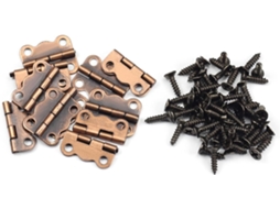 Conjunto De 10 Dobradiças Para Portas Armário, Medindo 0,63" X 0,51"
