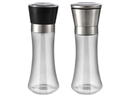Conjunto de 2 Moedores em Aço Inoxidável para Sal e Pimenta com Ajuste em Cerâmica AQUAFORGE