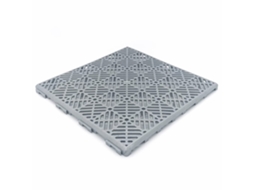 Pack 24 Estrados 30x30x1,5cm para Pavimentos de Piscinas, Terraços, Decks, Relva Artificial, Depósitos de ANTIHUMEDADES (≈2 M² Cinza Alumínio)