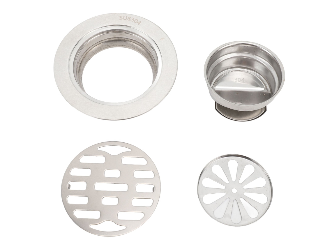 Ralo De Piso Redondo Para Chuveiro, Em Aço Inoxidável, 3.9 Polegadas, Com Proteção Anti-odor, Para Drenagem Rápida