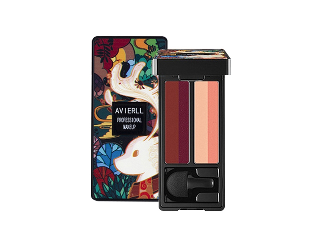 Paleta De Sombras De Ojos Mate Con Glitter Y 2 Degradados Multicolores
