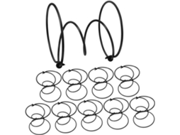 Kit De 10 Molas De Aço Para Substituição De Poltronas Reclináveis Na Cor Preta.
