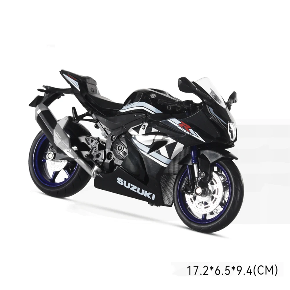 (gsx-r1000r Azul) Escala 1:12 - Miniatura De Motocicleta Em Metal Fundido - Simulação