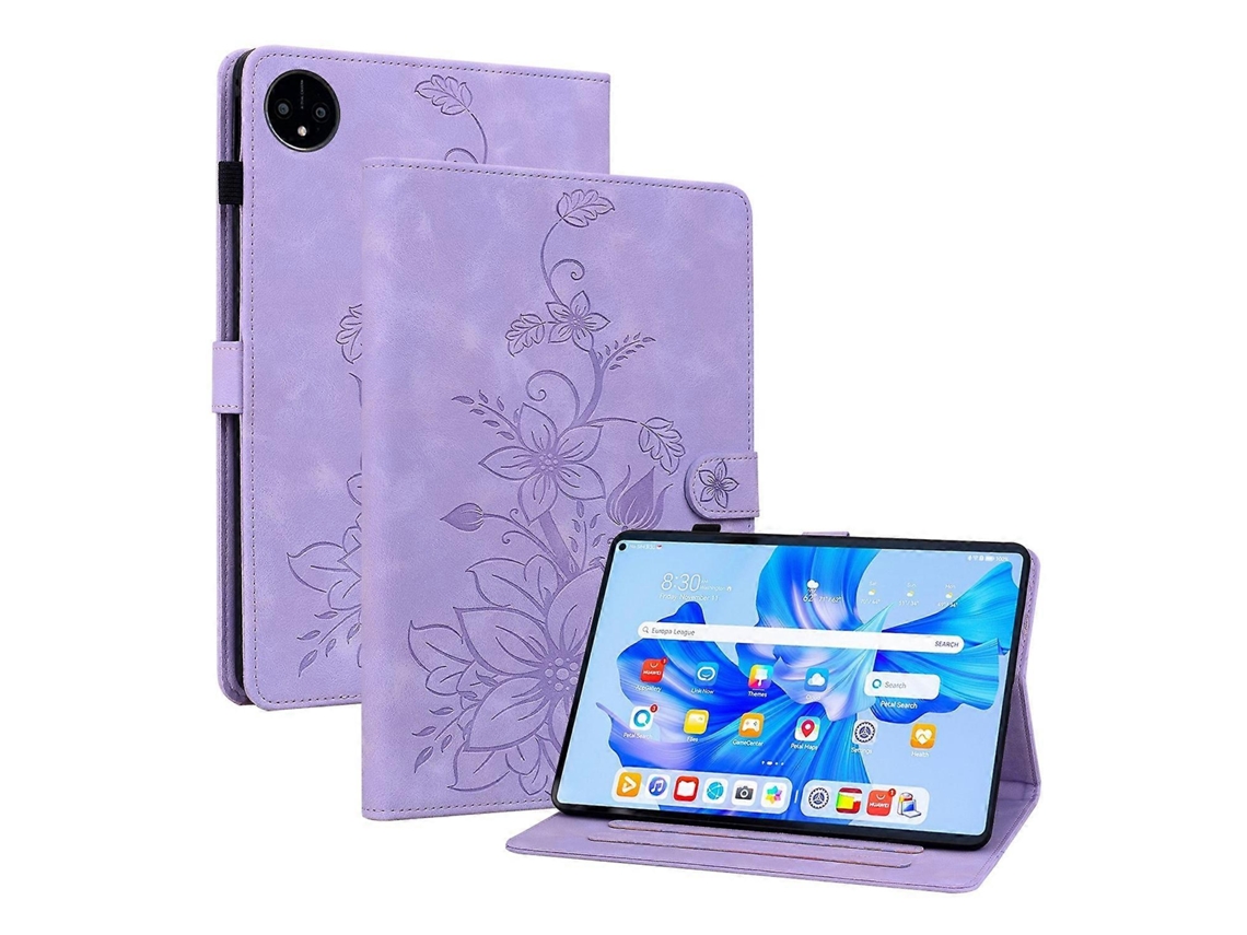 Capa de couro com relevo Lily Webake para tablet