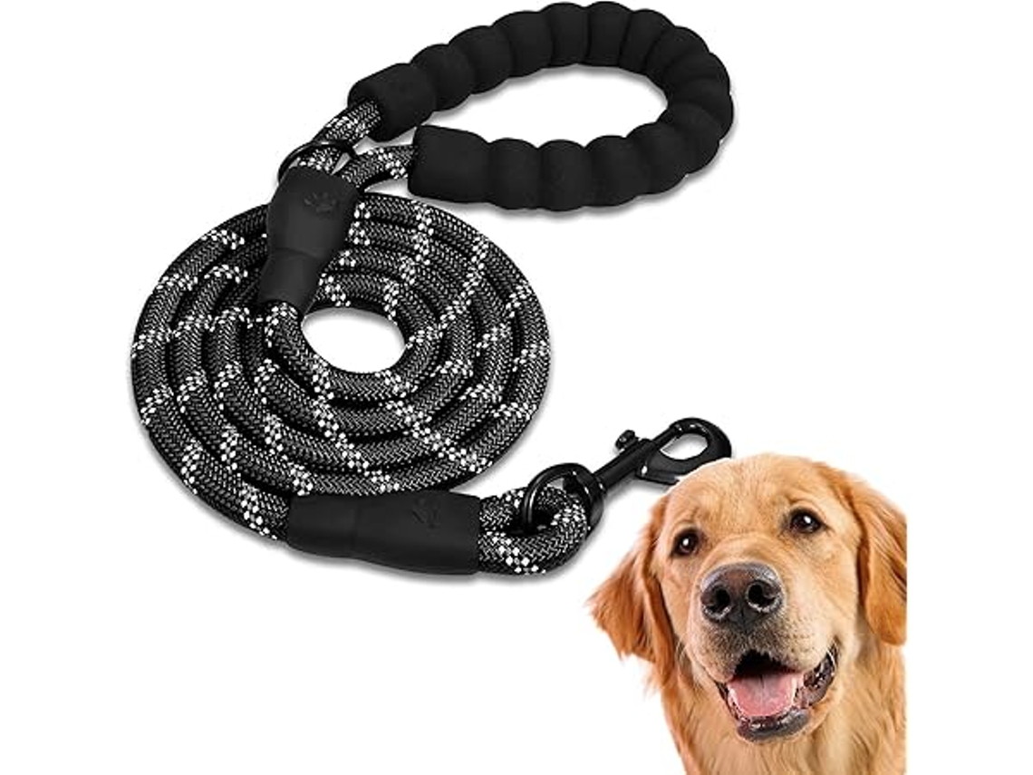 Trela para Cães, Resistente e Duradoura, com Pega Almofadada, Adequados Cachorros, de Pequeno, Médio Grande Porte, Ergonômico, Uso STELASPLEN