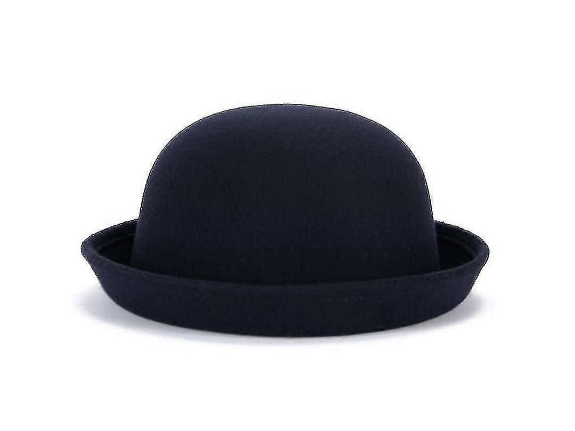 _chapéu de Lã Bowler Derby para Mulheres com Cor Solida e Tendência