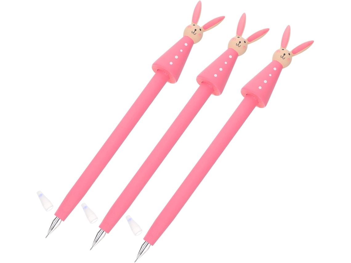 Gadpiparty Conjunto De 3 Canetas Gel Fofas Em Formato Coelhinho Design