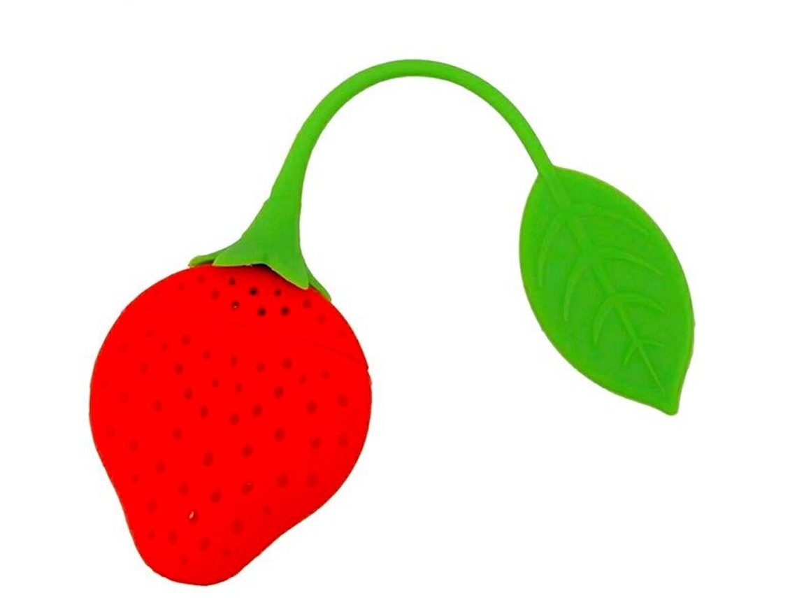 Infusor/porta, Chá De Silicone, Morango