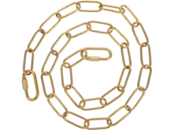 Corrente Dourada Industrial em Ferro para Lustre, Resistente e Decorativa. SFUSHOS