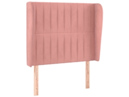 Headboard, Headboards Vidaxl Cor-de-rosa Veludo (103 X 23 X 118/128 Cm)