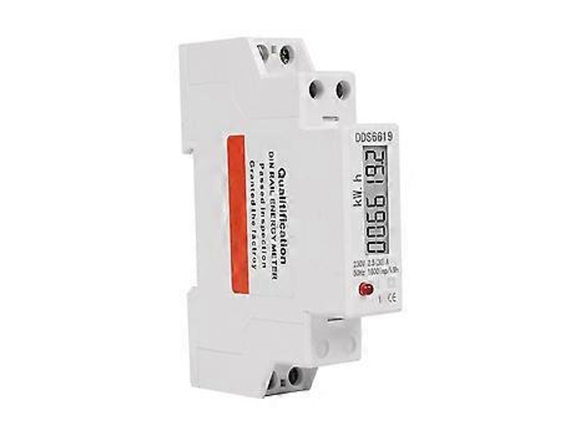 Proteção Contra Sobrecarga De Corrente Para Medidor De Eletricidade Residencial Em Trilho Din Monofásico Brilvibera