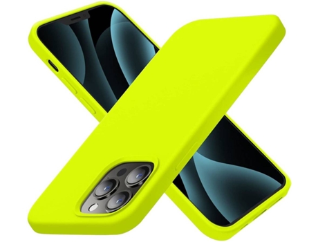 Capa iPhone 13 HONXINM Ultrafina Verde Fluorescente