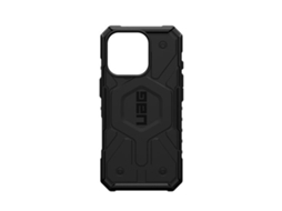Capa Magsafe Antimicrobiana Série para iPhone 16 Pro UAG Resistente Preto