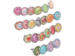 Mini Tachinhas Duráveis De Liga Metálica E Plástico Para Artesanato Diy, Diversos Estilos, 50 Tachinhas Para
