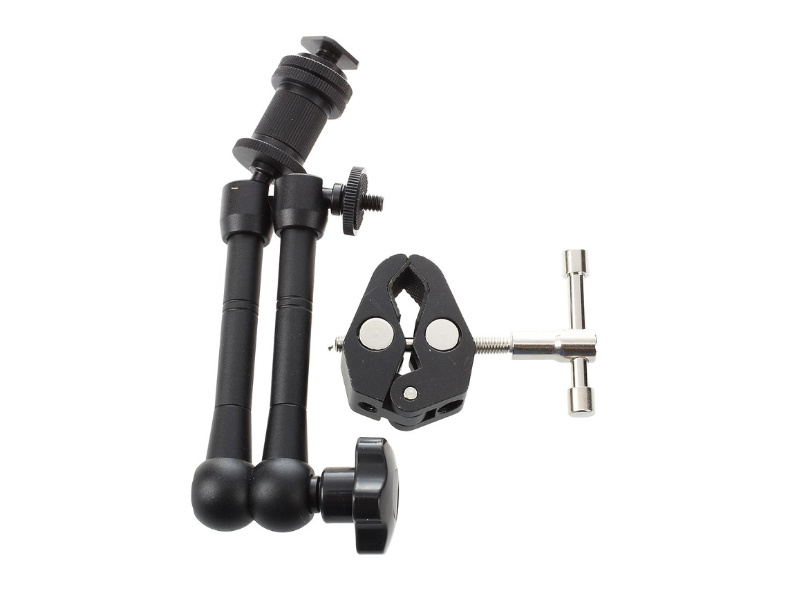 Braço Mágico Articulado Por Fricção De 28 Cm, Garra De Caranguejo, Clipe Para Câmera Slr