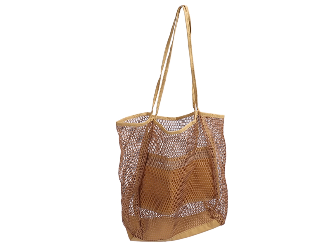 Bolsa Praia Mesh Grande Capacidade Seca Rápido Khaki