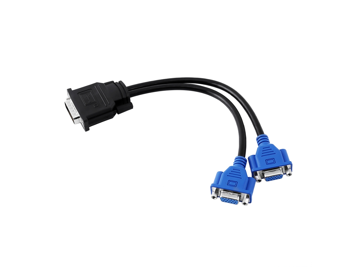 Cabo adaptador dms59 para vga duplo