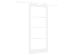 Conjunto 1 Porta Deslizante Vidaxl Branco Madeira De Pinho Maciça (93 X 202 Cm)