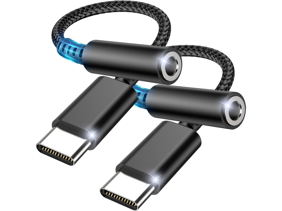 Adaptador Usb c para Fone 3,5 Mm, Áudio Usb Tipo C com Dac AQUAFORGE