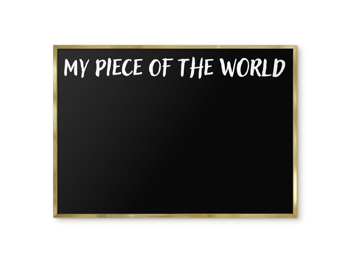 Quadro de parede magnético "Meu pedaço do mundo" para escritório Espelharte (100x70 cm)