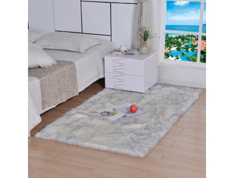 Tapete LUUCOZK Áreas Desgrenhadas Quarto Cinzento (180x220cm)