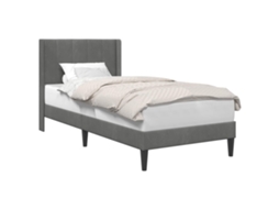 Estrutura da Cama Cinzento escuro 90 X 200 Cm Veludo MAISON EXCLUSIVE