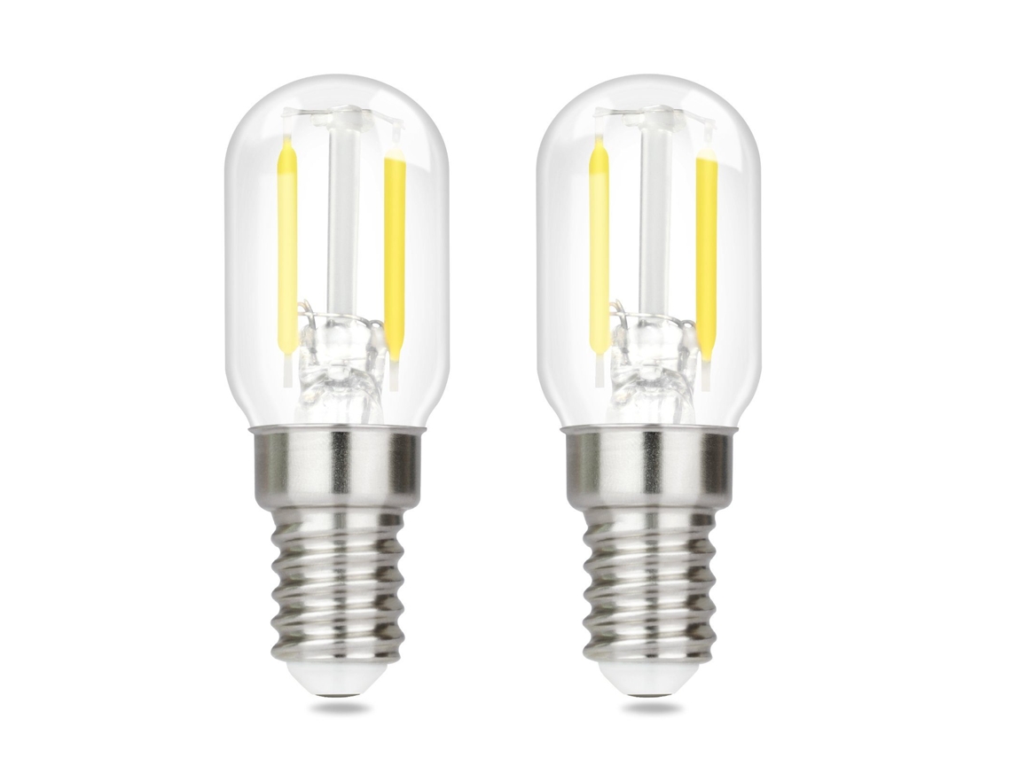 Kit com 2 lâmpadas LED E14 estilo vintage, brancas frias (6000K) da NETTLIFE