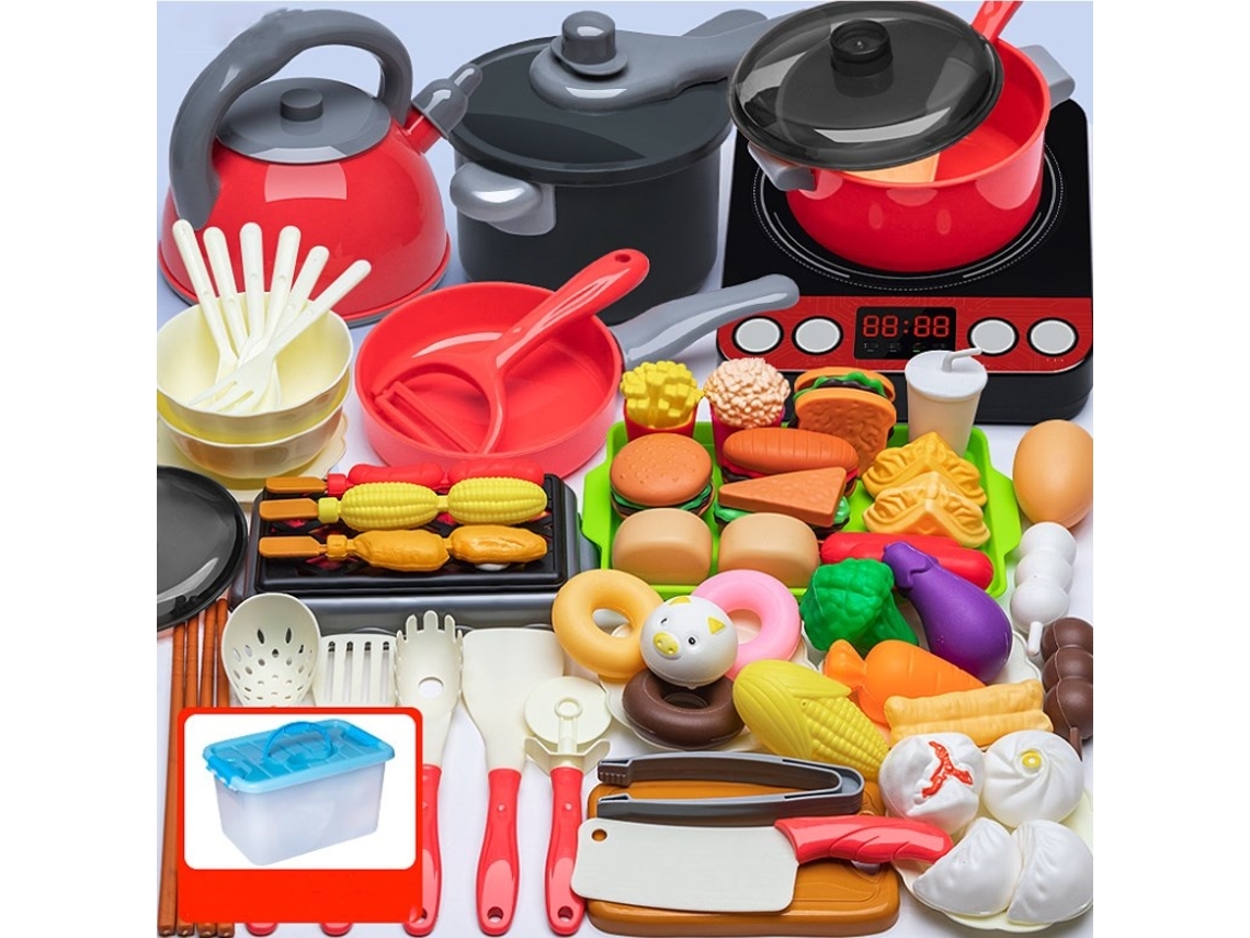 Conjunto De Cozinha Infantil Lurelia, Com Som, 70 Peças, Abs