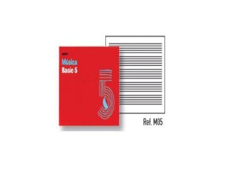 Cuaderno 4º Musica Basic 5 Pentagramas 16Mm/Pagina 10 Hojas