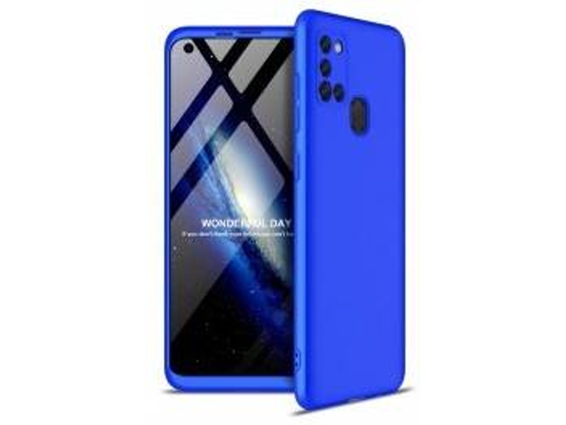 Capa Samsung Galaxy A21S LMOBILE 360 Gkk Azul