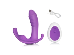 Vibrador Vestvel Borboleta Com Controle Remoto Sem Fio De 10 Velocidades Para Mulheres (roxo)