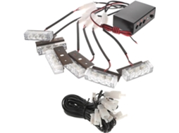 Luz Estroboscópica Led Amarela Ultechnovo, 18 Leds Super Brilhantes, Lentes Ópticas De Plástico Para Carros, Suvs E