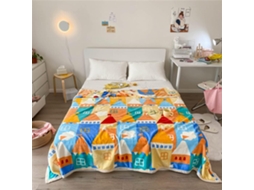 Manta de Flanela Estampada Fofa Inverno Fansu Lã Grossa Macia e Quente para Cama Adultos Crianças Sofá Quarto