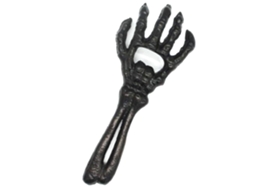KOFIHETY Abridor De Garrafas Com Design De Mão De Esqueleto, Acabamento Marrom Rústico De Ferro Fundido, Material Resistente Para Cerveja, Refrigerante, Ferram