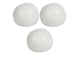 Rebe-3 Peças Bola De Malabarismo De Pu Conjunto Para Principiantes E Profissionais (branco)