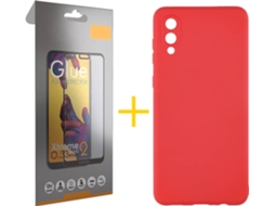 Capa e Película Samsung A02 SKYHE 2405 Vermelho