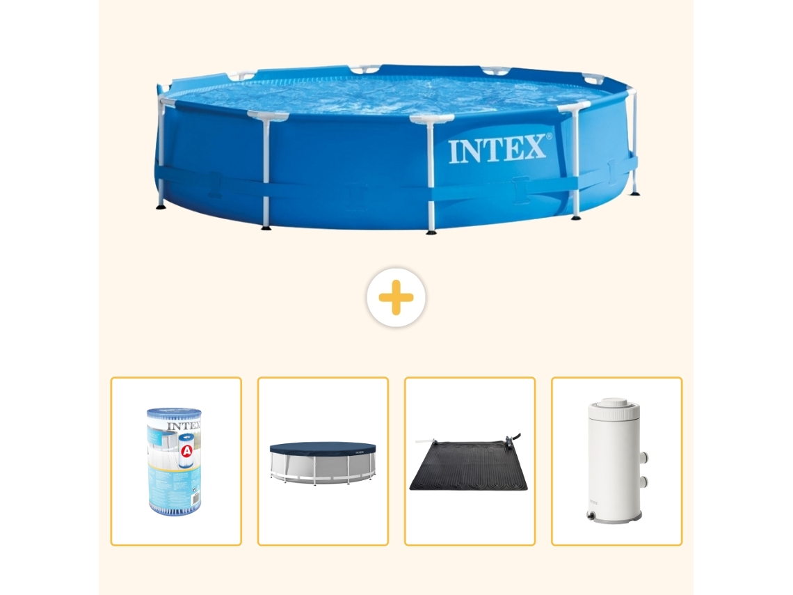 Intex Piscina Com Estrutura Redonda - 366x76 Cm - 5-peças S168