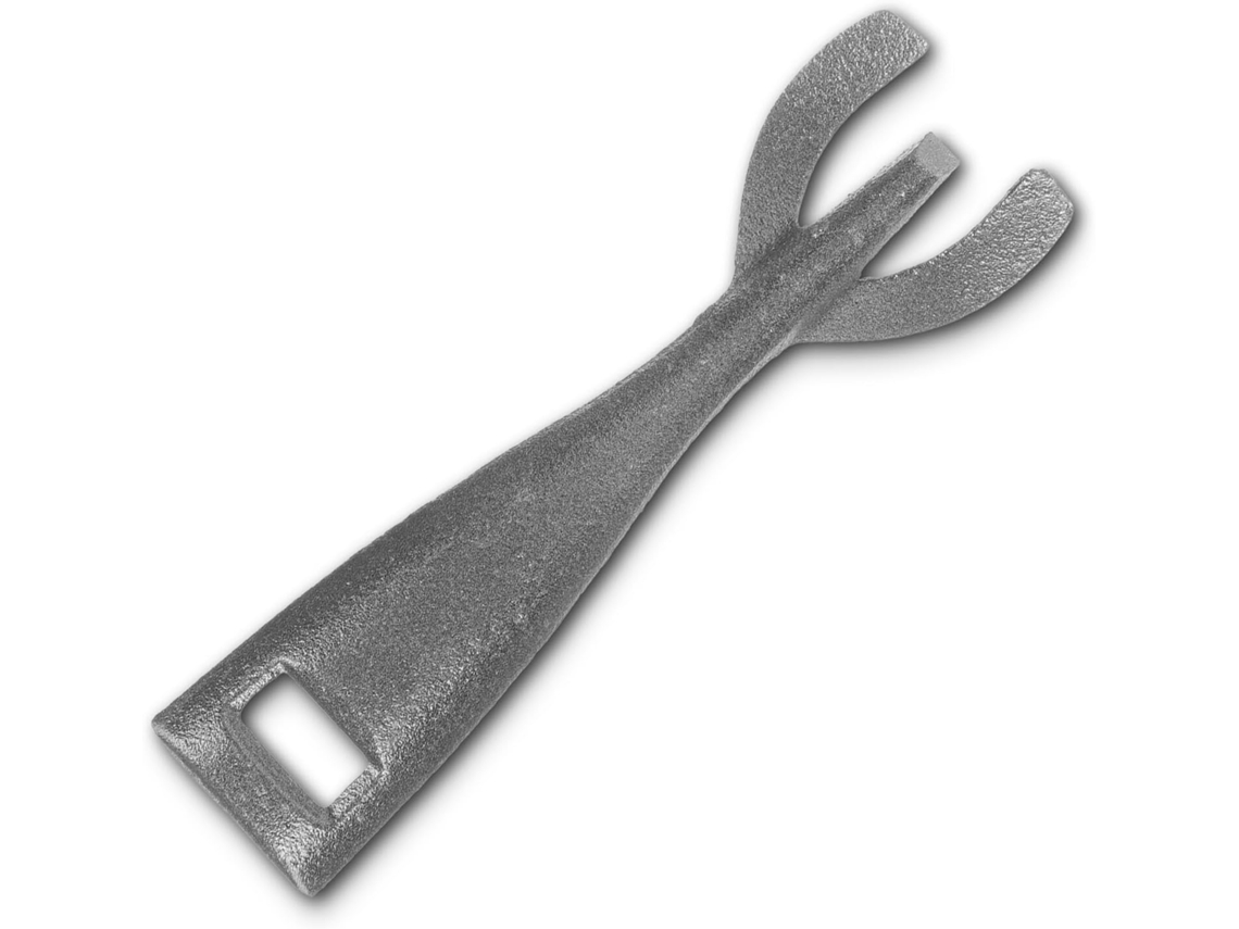 Pinça Collbath Em Ferro Fundido Preto, Utensílio De Cozinha Sem Rebarbas, Fácil De Limpar, Para Churrasqueiras E Grelhas