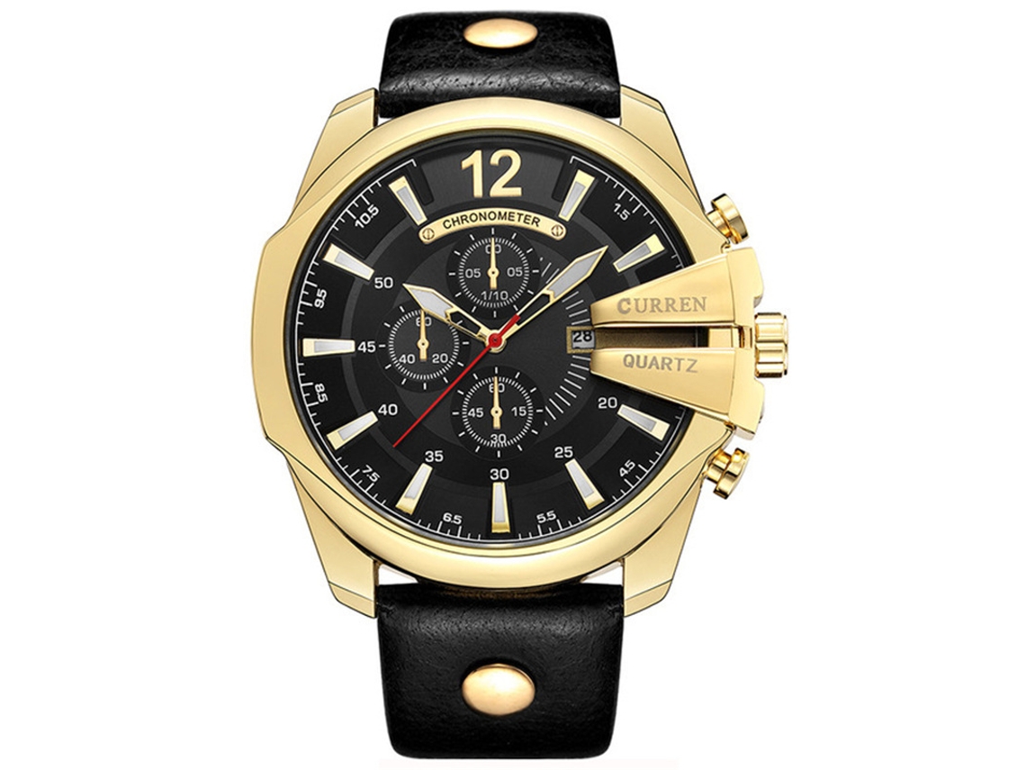 Relógio MDUG Feminino de Quartzo, Pulseira de Couro, Casual, Elegante, Café