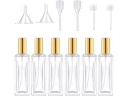 Frasco dispensador de perfume em vidro branco de 30ml, acessórios para banheiro