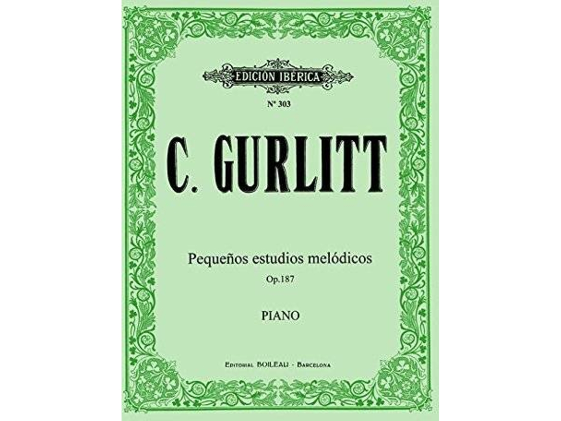 Livro Pequeños Estudios Melódicos Op.187 de Cornelius Gurlitt (Espanhol)
