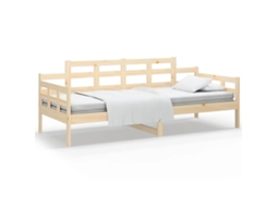 Day Bed, Day Beds Vidaxl Marrom Madeira De Pinho (90 X 190 Cm)