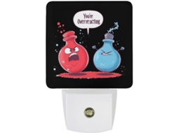 Você está exagerando. Luminária noturna de LED Engraçada Chemistry com sensor crepuscular.