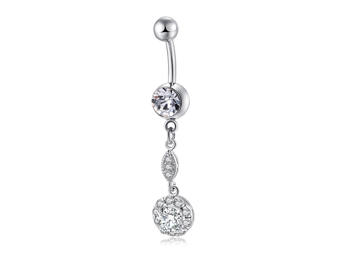 Anel De Umbigo Liga Moda Piercing Corpo Aço Inox