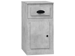 Side Cabinet, Side Cabinets Vidaxl Cinzeto Madeira Processada (n/a)