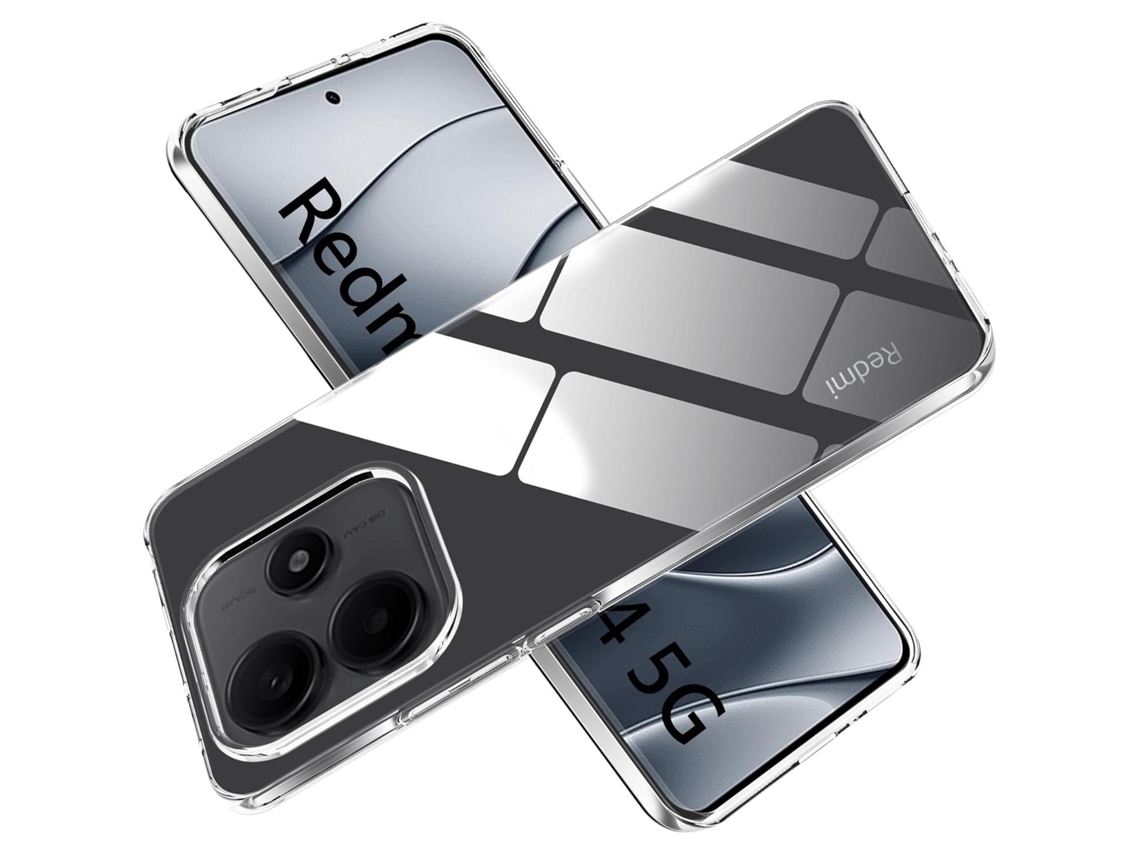 Capa Xiaomi Redmi Note 14 (5g) Transparente Gtr Silicone Tpu Gel Protetor De Tela De Vidro Temperado Movilearvayotoy