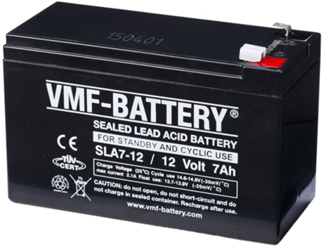 VMF Bateria AGM estacionária e cíclica 12 V 7 Ah SLA7-12